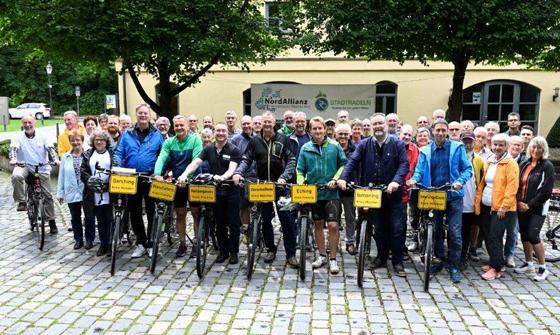 Radeln mit den Bürgermeistern der NordAllianz-Kommunen: Sternfahrt der NordAllianz 2019 nach Ismaning. Foto: Privat