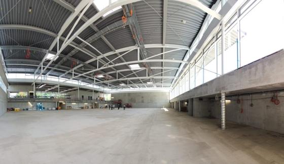 Die Bauarbeiten für die Ballsporthalle südlich der Grünfleckstraße laufen wie geplant. Foto: Gemeinde Ismaning