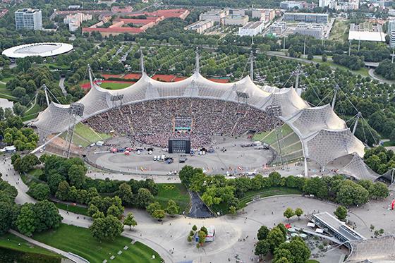 Reaktiviert: Münchner Olympiastadion. Foto: Anne Wild