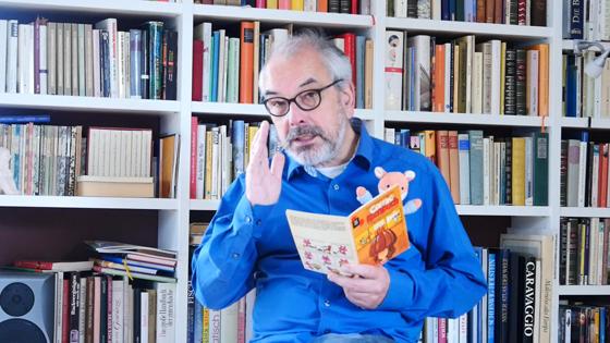 Sogar ein Kinder-Comic-Kochbuch hat seinen Weg auf die Vorleseseite der Lesefüchse gefunden. Es liest Lesefuchs Hans-Peter Meier. Foto: Lesefüchse