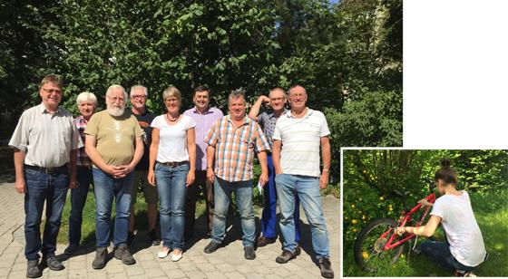 In der Mitmach-Radlwerkstatt der Caritas München Nord werden ehrenamtlich Fahrräder repariert. Das Team der Mobilen Werkstatt Hasenbergl hilft seit 18 Jahren einkommensschwachen Personen. Fotos: Privat