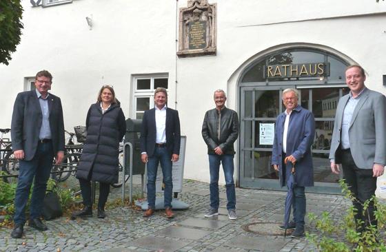In Oktober trafen sich die Bürgermeister aus Wasserburg, Edling, Pfaffing, Steinhöring, Vaterstetten und Ebersberg zum Austausch. Foto: Stadt Ebersberg