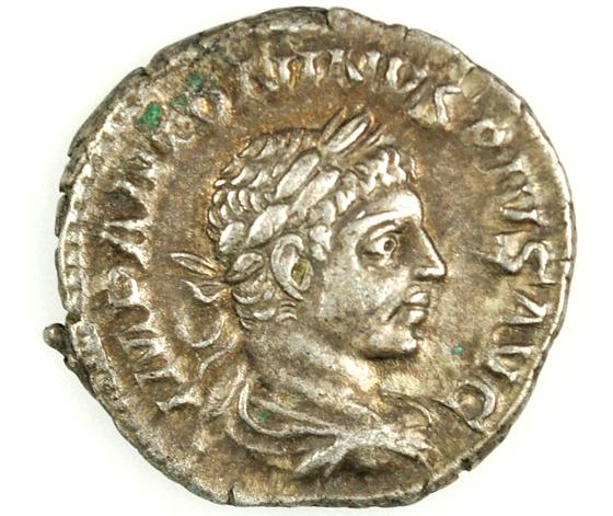 Römische Münze aus der Antike. Foto: Museum Erding