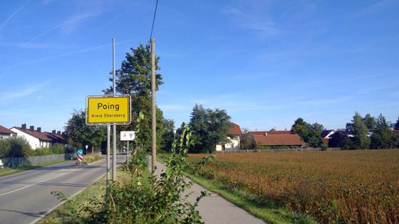 Die Gemeinde Poing bewirbt sich als Standort für das Deutsche Technologie-Anwenderzentrum Wasserstoff. Sofern sich die Kommune gegen die anderen Bewerber durchsetzt, soll das Projekt im Ortsteil Grub entstehen. Foto: bs