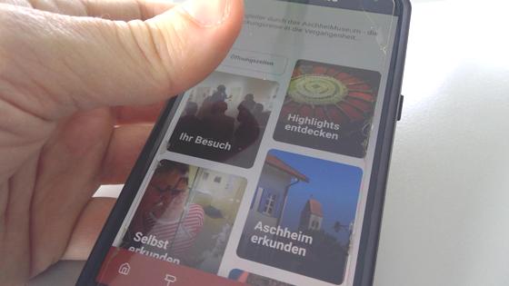 Die App versteht sich als digitaler Guide für einen Besuch im AschheiMuseum. Sie ist im Play Store verfügbar. Foto: bs