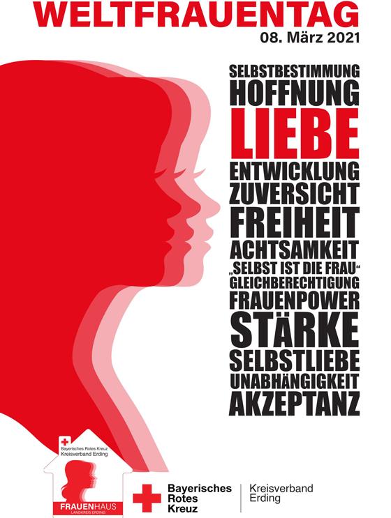 Das BRK-Frauenhaus will mit den Plakaten auf die Stärken von Frauen hinweisen. Foto: BRK