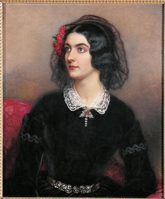 Das Porträtgemälde, Lola Montez (aus der Schönheitengalerie Ludwigs I.) stammt von Joseph Stieler, der es 1847 gemalt hatte. Zu sehen ist es im Schloss Nymphenburg. F: © Bayerische Schlösserverwaltung www.schloesser.bayern.de