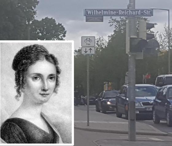 Die Wilhelmine-Reichard-Straße verläuft im Süden der Lerchenau, nördlich der Bahngleise. Wilhelmine Reichard war die erste Ballonfahrerin Deutschlands. Fotos: bs/gem