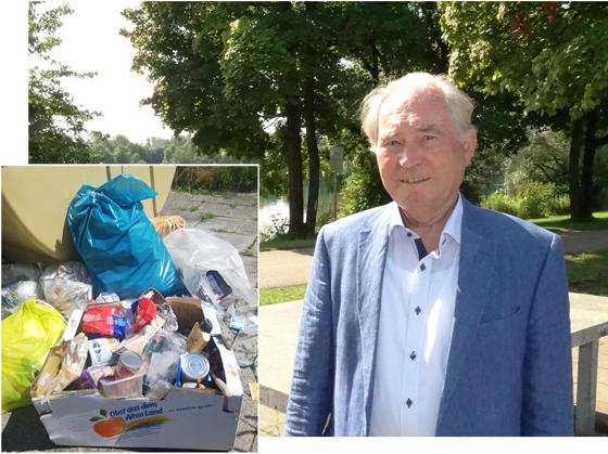 "Wir setzen auf flankierende Maßnahmen", sagt Rainer Großmann, Vorsitzender des Bezirksausschusses Feldmoching-Hasenbergl, mit Blick auf das Thema Müllvermeidung. Fotos: Tanja Beetz