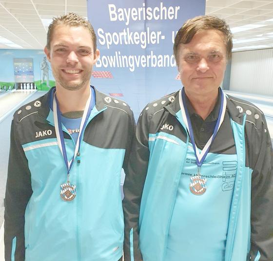 3. Platz bei den Tandemmeisterschaften: Florian Schüchel und Werner Schüchel (v. li.). Foto: Emmi Hobelsberger