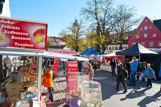 Am Wahlsonntag findet am Marienplatz wieder der traditionelle Martinimarkt statt. Foto: Christian Endt