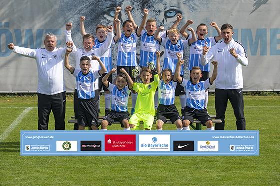 Merkur Cup-Sieger 2021: E-Junioren des TSV 1860 München. Foto: Anne Wild