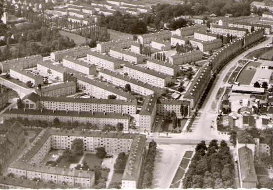 Diese Aufnahme zeigt die Ami-Siedlung im Jahr 1951, seitdem hat sich viel getan.  Foto: Archiv