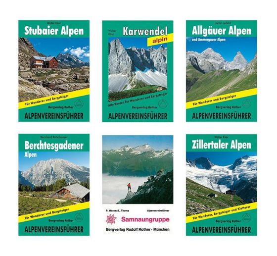 Die wohl berühmtesten Nachschlagewerke der Ostalpen stehen nun auf alpenverein.de kostenfrei zum Download zur Verfügung. Foto: Rother Bergverlag