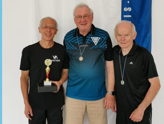 Die bayerischen Senioren-Einzelmeisterschaften im Tischtennis konnte Yang Liu für sich entscheiden.  Foto: Privat