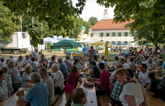 Das Dorffest findet wie gewohnt auf dem Moosacher St.-Martins-Platz statt. Foto: Benjamin Hilbig