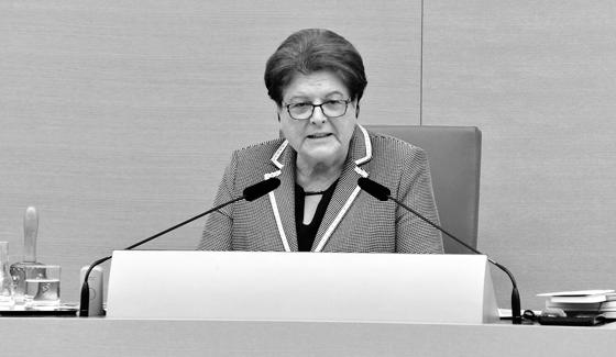 Die langjährige Landtagspräsidentin Barbara Stamm ist am 5. Oktober verstorben. Foto: Bildarchiv Bayerischer Landtag