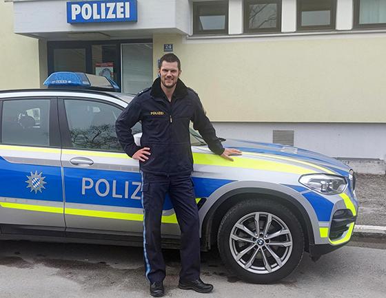 Polizeioberkommissar Daniel Schubert übernimmt für voraussichtlich sechs Monate die Leitung der Dienststelle in Poing. Foto: PI Poing