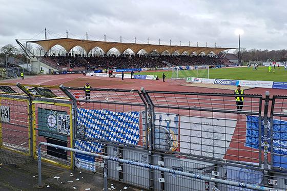 Weites Rund: Marschweg-Stadion in Oldenburg. Foto: M. Forster