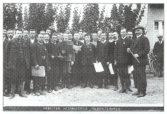 Die 27 Gründerväter des Männerchors blickten bei der Gründung 1909 voller Zuversicht in die Zukunft. Foto: Männerchor Milbertshofen-Riesenfeld