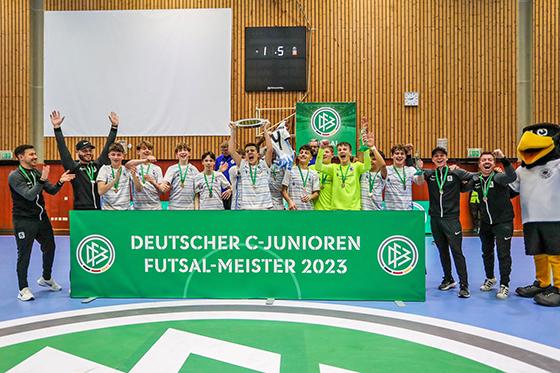 Deutscher Hallenmeister: U15-Junioren des TSV 1860 München. Foto: TSV 1860/Junglöwen