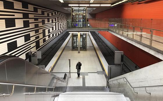 An den U-Bahnhaltestellen wird es voraussichtlich am Montag aufgrund der Streiks ruhig bleiben. Foto: dm