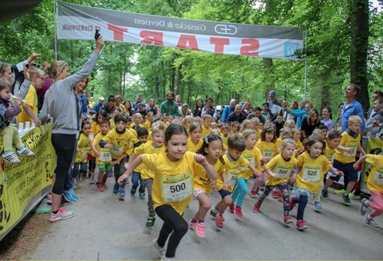 Beim Münchner-Kindl-Lauf dürfen auch schon die Kleinen mitmachen. Foto: VA