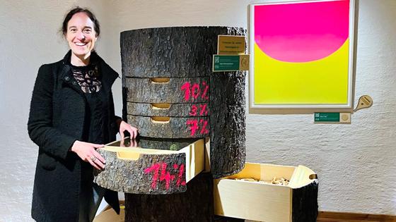 Julia Landgrebe von der Archäologischen Staatssammlung freut sich über die neue, spannende Ausstellung in der Burg Grünwald. Foto: hw