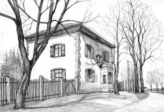 Historische Abbildung eines Zollhauses im früher eigenständigen Bogenhausen. Foto: NordOstKultur-Verein