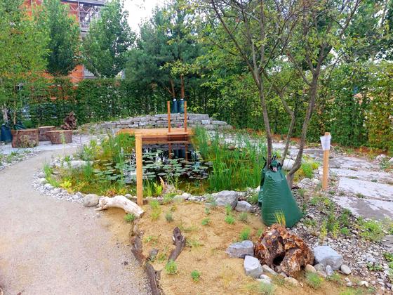 Die 13 Themengärten gelten als Aushängeschild der Landesgartenschau 2024 in Kirchheim. Derzeit sind sie im Bau, bei manchen sprießt schon jetzt das Grün. Foto: bas