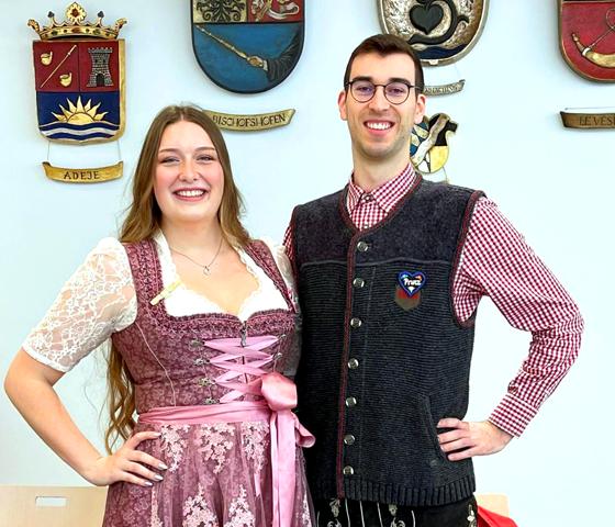 Das Prinzenpaar der Faschingsgesellschaft Gleisenia: Prinzessin Lisa I. und Prinz Alexander I.  Foto: hw