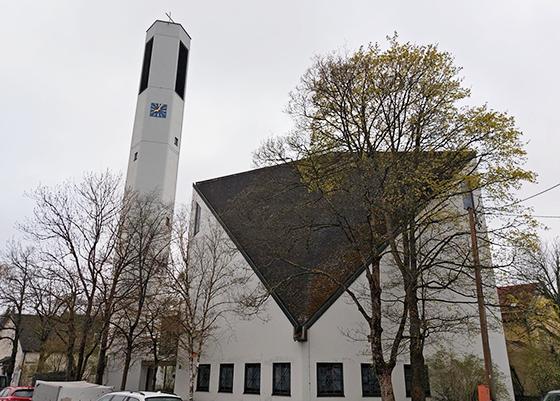 An der Immanuelkirche in der Allensteiner Straße entsteht ein neues Gemeindehaus. Foto: bas