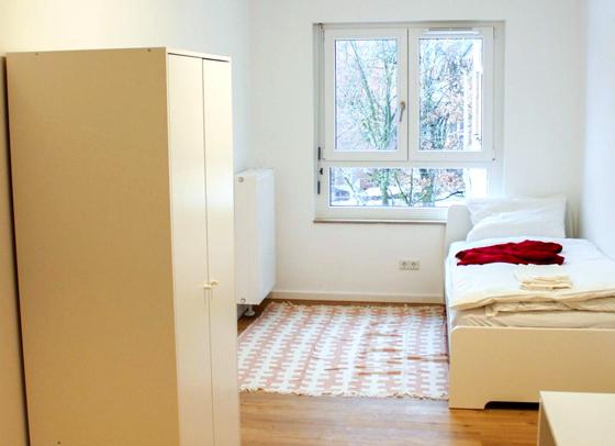 18 geräumige Personalzimmer sind im Sozialzentrum Gubestraße entstanden. Foto: AWO München-Stadt