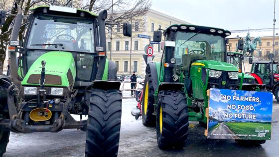 Mit Verkehrsbehinderungen wegen der Bauernproteste ist am Mittwoch, 31. Januar, zu rechnen. Foto: hw