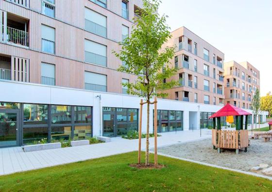 Die ersten Wohnungen im Prinz Eugen Park wurden im Frühjahr 2018 bezogen. Foto: Arbeitskreis Quartierzeitung Prinz Eugen Park