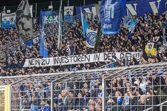 Kurvenprotest: TSV 1860 München. Foto: Anne Wild