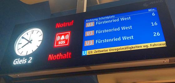 Unregelmäßigkeiten sind seit Wochen Alltag bei der Münchner U-Bahn. Dafür gibt es mehrere Gründe. Foto: bas