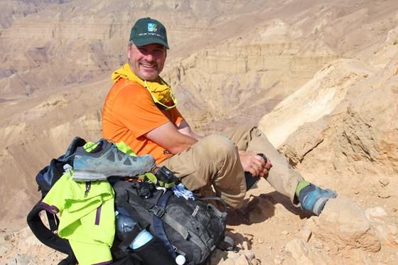 1000 Kilometer zu Fuß, allein und ohne Geld wanderte Christian Seebauer durch die Wüste Negev. Foto: privat
