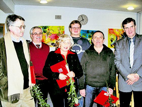 Alfred Daum, Bernhard Hoiss, Luise Blöchl, Andreas Eberlein, Klaus König, Ewald Schurer. Foto: Privat