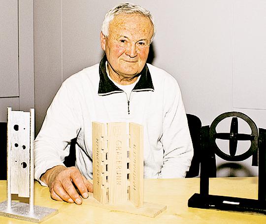 Rudolf Lorenz konnte bereits drei Modelle seiner Ideen zeigen. Foto: typeo