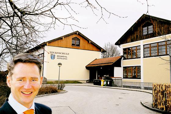 Die Gemeinde Brunnthal bekommt vermutlich keine Gelder für die Sanierung ihrer Grundschule, gab Bürgermeister Stefan Kern bekannt.  Foto: Schunk