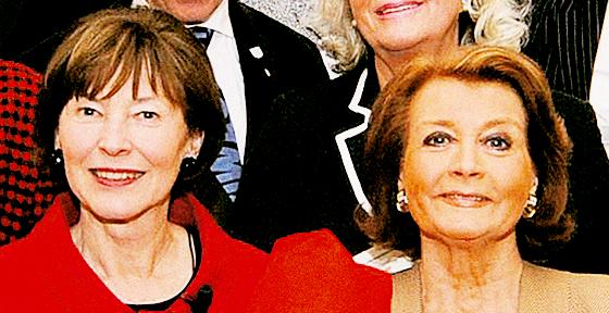 Die Frau des Bundespräsidenten Eva Luise Köhler und Gisela Rockola.  Foto: Privat