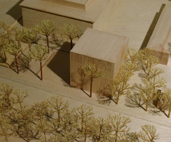 Wie das Modell soll das NS-Dokumentationszentrum Brienner-/Ecke Arcisstraße aussehen: 1. Preis für Georg Scheel Wetzel Architekten und Weidinger Landschaftsarchitekten. F.: Baureferat