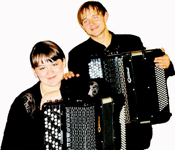 Treten seit 13 Jahren im Duett auf: Olga Iwaschina und Jewgeni Listunow.	Foto: VA