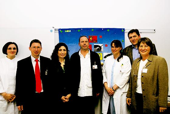 SPD-Stadträtin Dr. Inci Sieber, (3. von links) zu Besuch im Klinikum Harlaching.  Foto: VA
