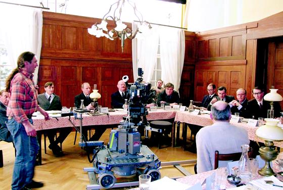 Dreharbeiten im Kleinen Theater zu dem Film »Das Deutsche Grundgesetz«
