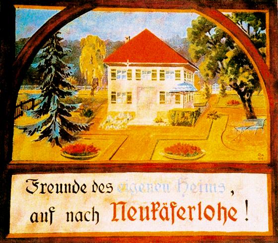 Mit diesem Plakat versuchte Josef Stadler seinen Grund und Boden an wohl­habende Münchner loszuwerden.  Foto: Archiv Hubert Fleckenstein