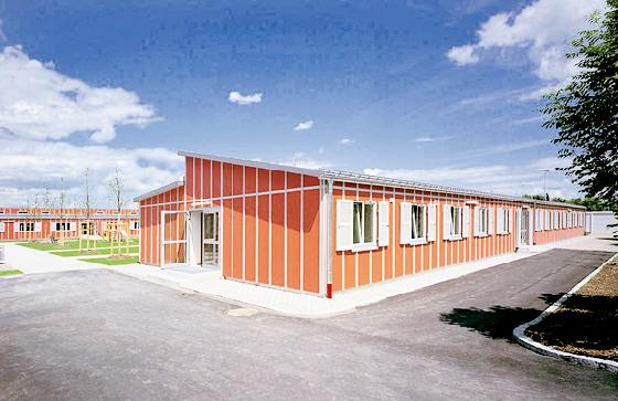 So ähnlich wie die ehemaligen Container der Unterkunftsanlage in Trudering wird das Kinder- und Jugendhaus in Ramersdorf aussehen. Grafik: Johanniter