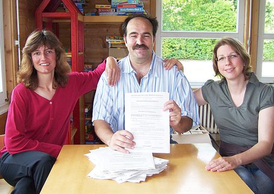 Freuen sich über ihren Verein: Petra Steitz, Gökay Özdemir und Gabi Kerscher (v.l.). 	Foto: Sofia Delgado