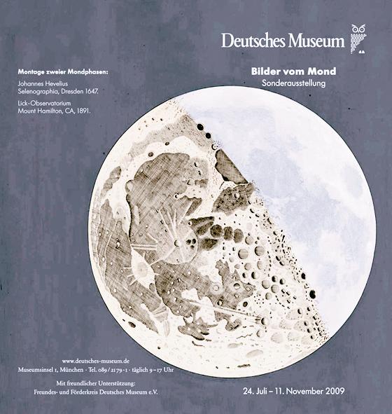 Mit dieser Montage zweier Mondphasen wirbt das Deutsche Museum für die Sonderausstellung Bilder vom Mond. Foto: Deutsches Museum